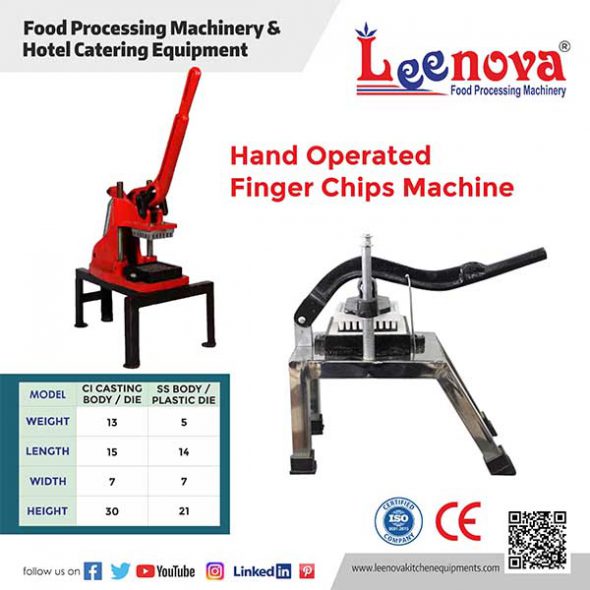 Hand Operated Finger Chips Machine