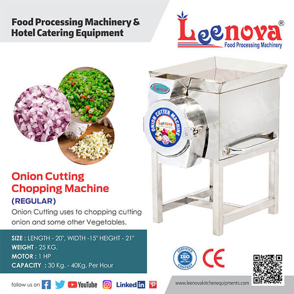Onion Cutting Machine - Leenova Kitchen Equipments Pvt. Ltd.