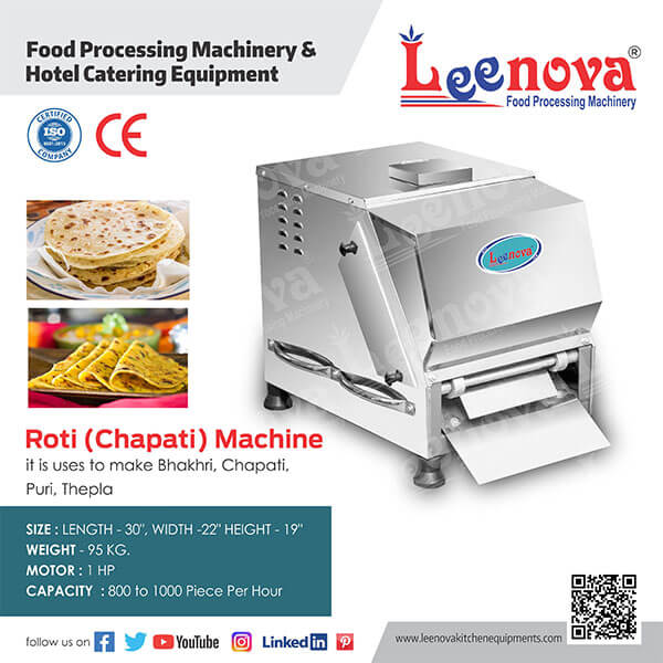 Roti Machine, Roti (Chapati) Machine, Roti Making Machine